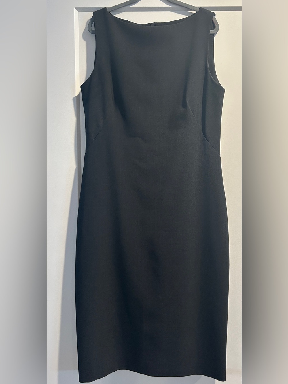 Theory Black Midi Sheath Dress